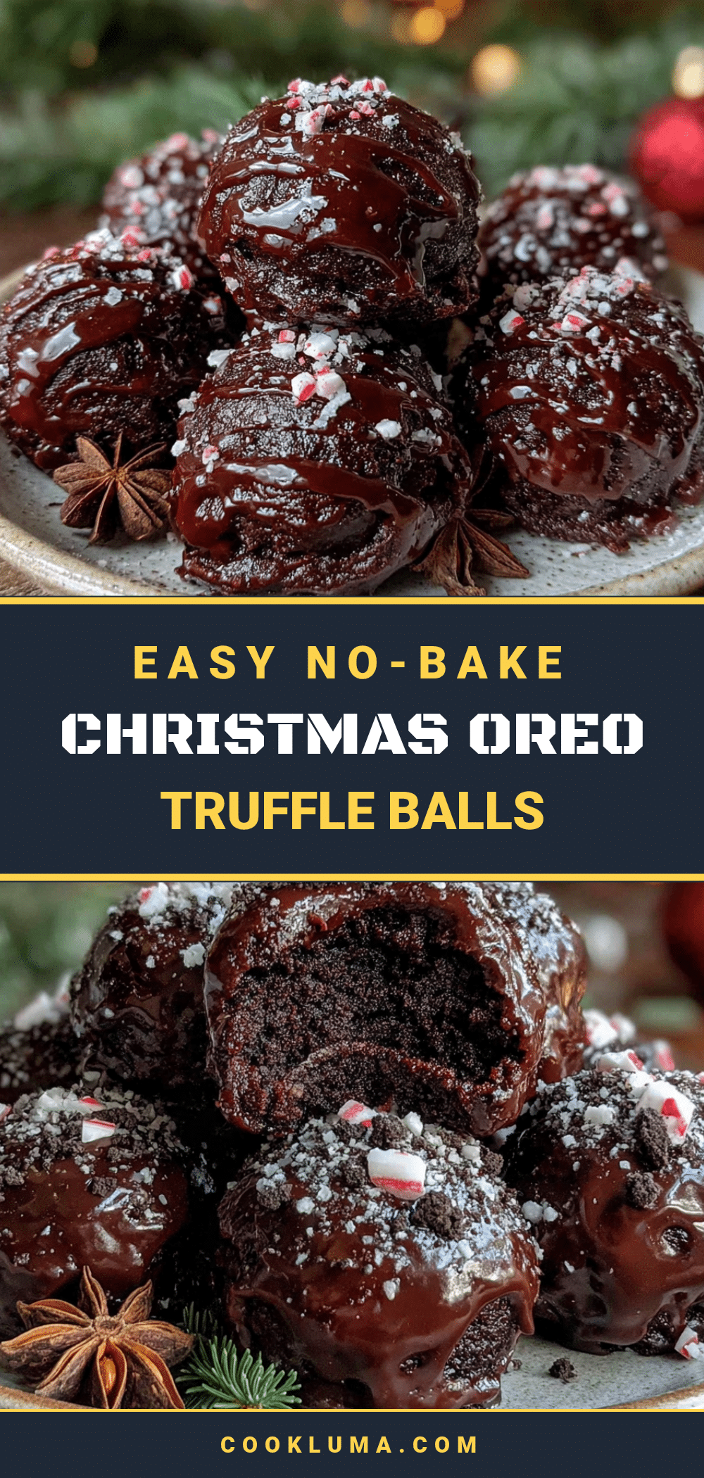No-Bake Christmas Oreo Truffle Balls recipe