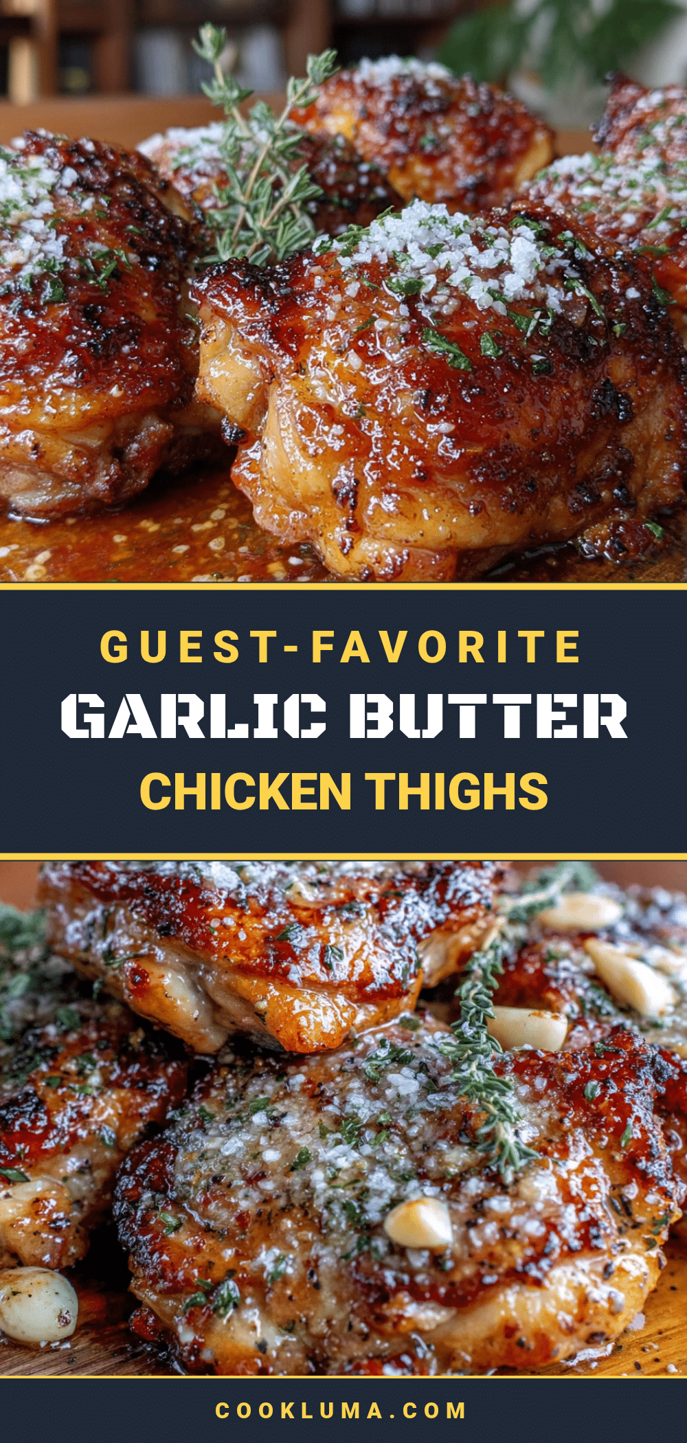 one-pan garlic butter chicken thighs recipe