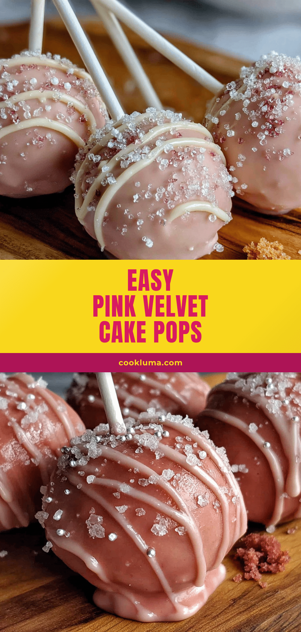 pink velvet cake pops recipe