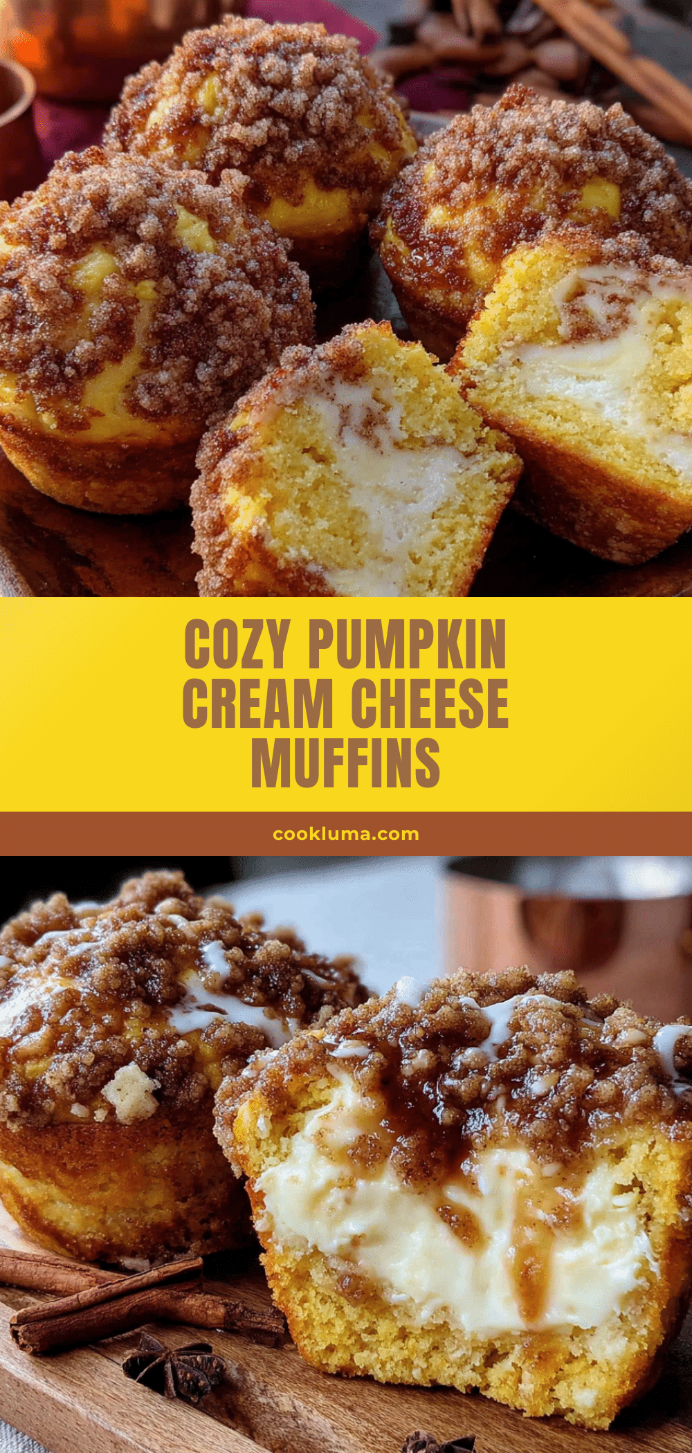 pumpkin cream cheese muffins recipe