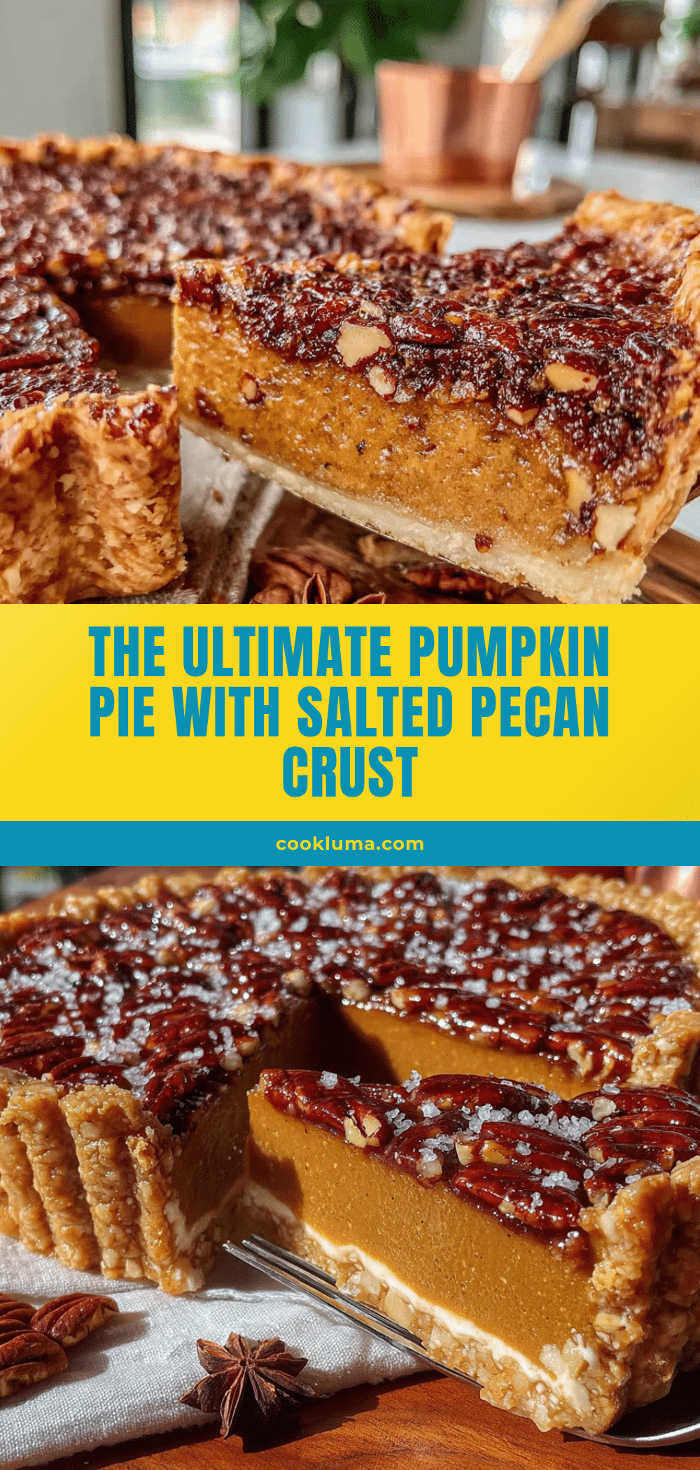pumpkin pie with salted pecan crust recipe