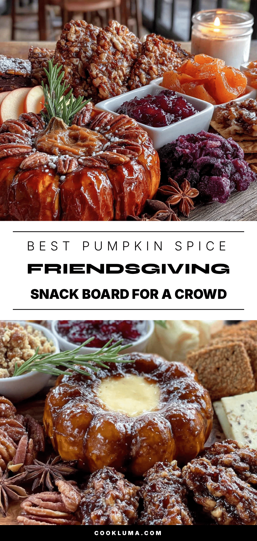 pumpkin spice friendsgiving snack board recipe
