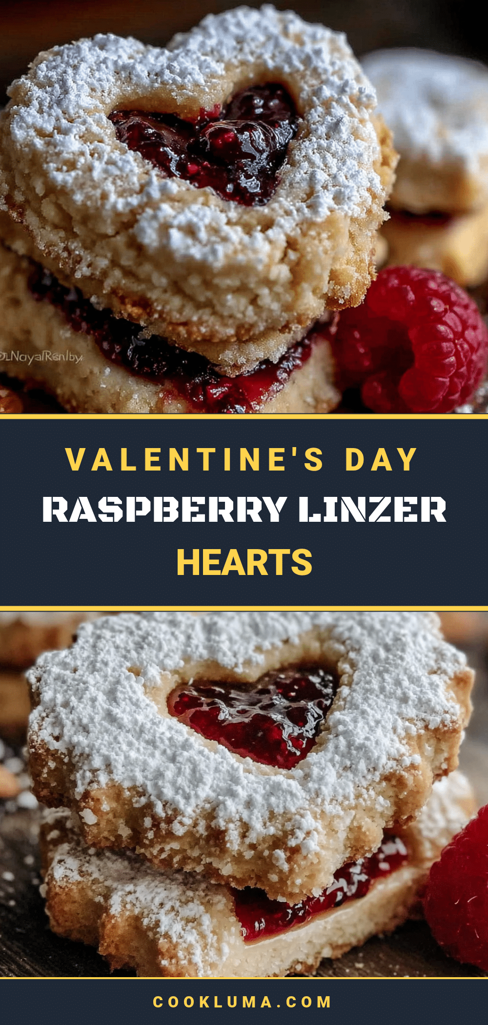 raspberry linzer hearts recipe