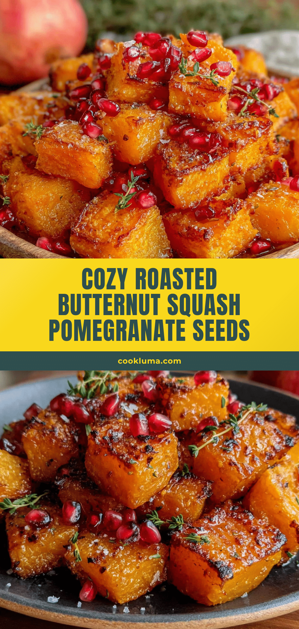 roasted butternut squash with pomegranate seeds recipe