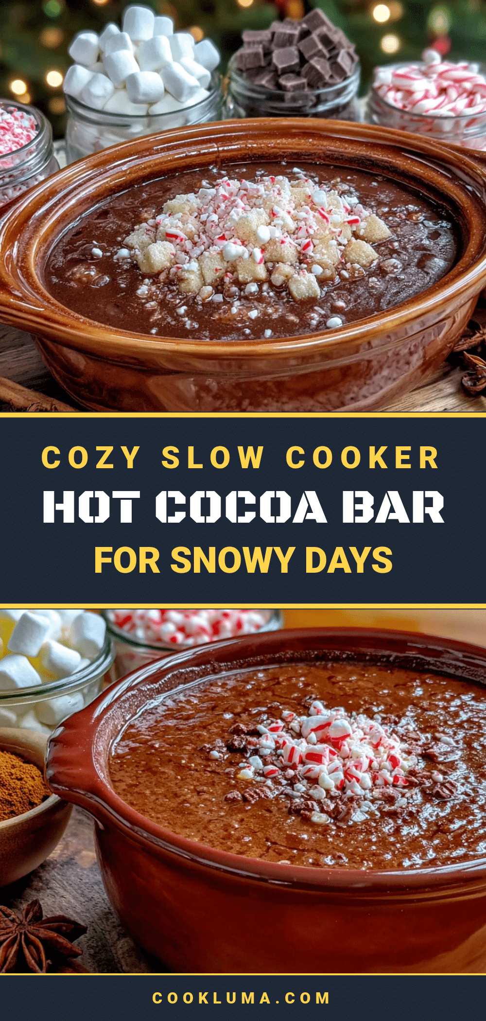 Slow cooker hot cocoa bar recipe