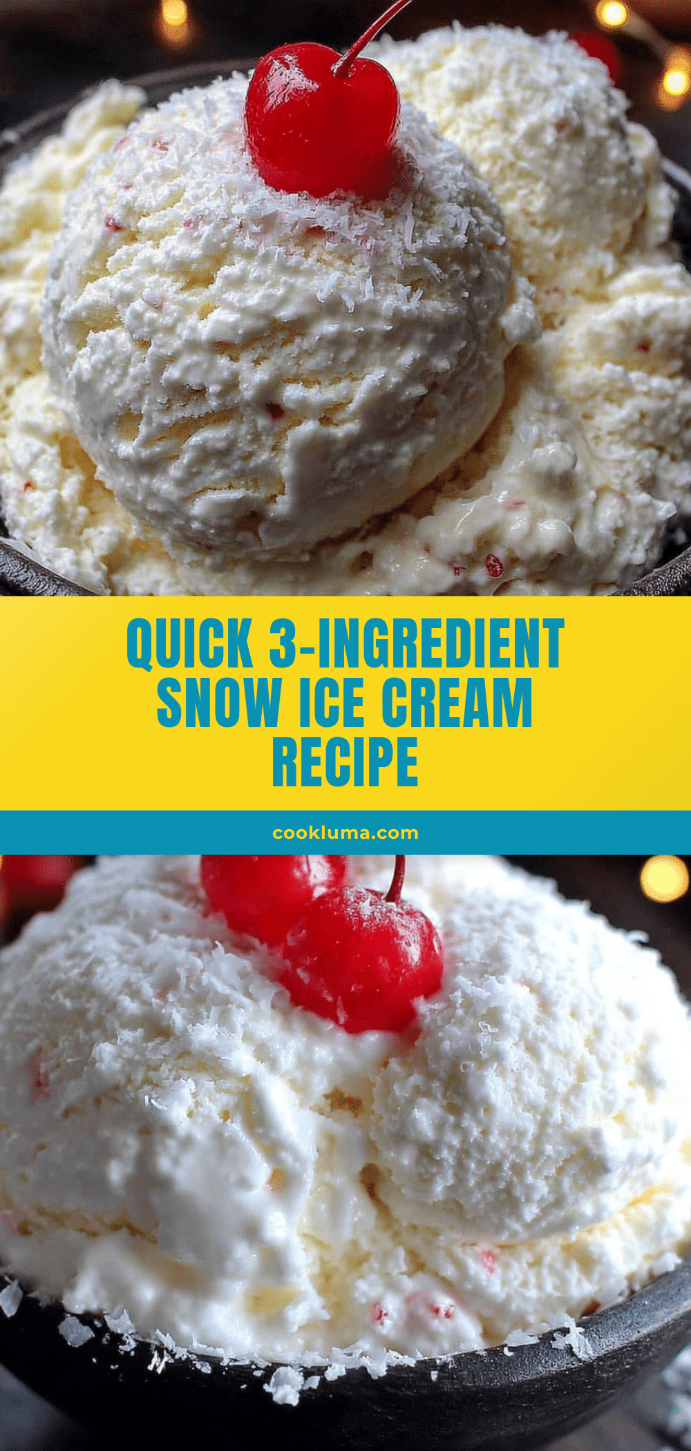 snow ice cream recipe