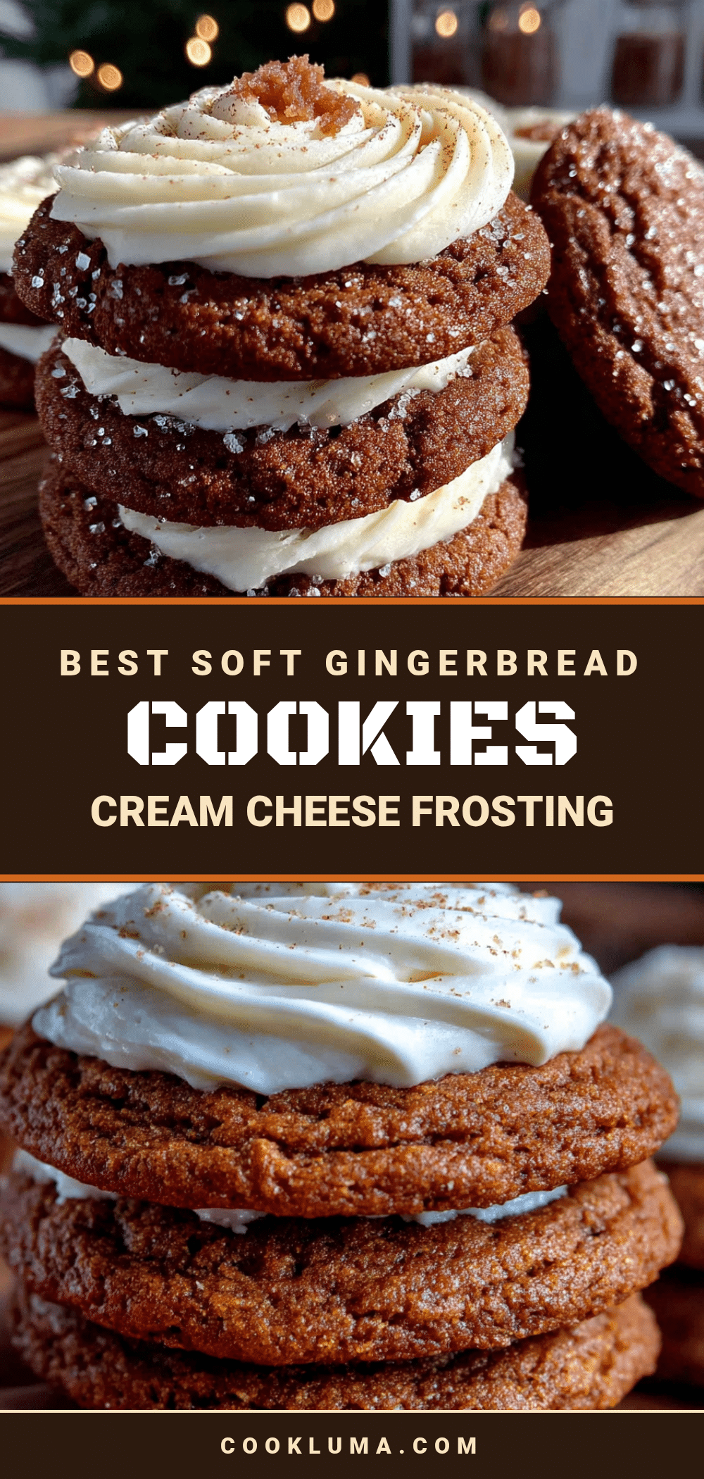 soft gingerbread cookies with cream cheese frosting recipe