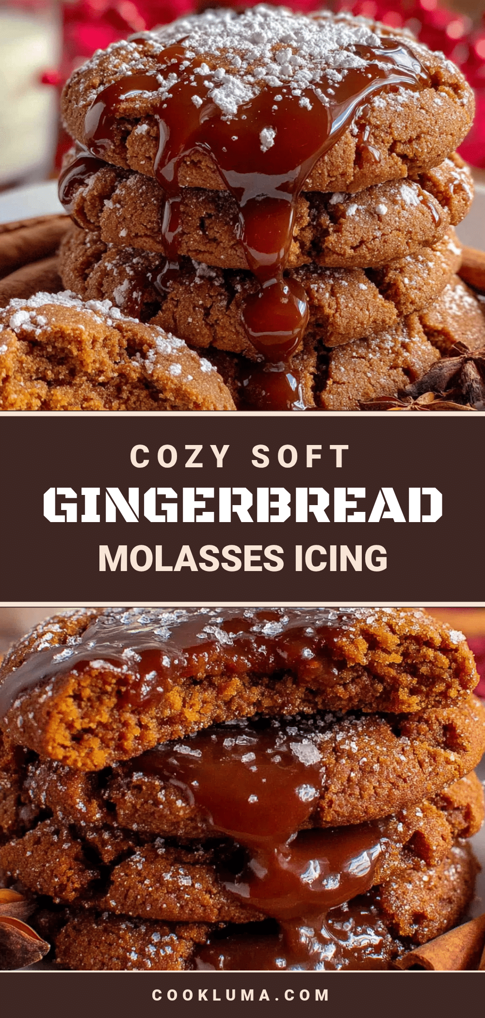 soft gingerbread cookies with molasses icing recipe