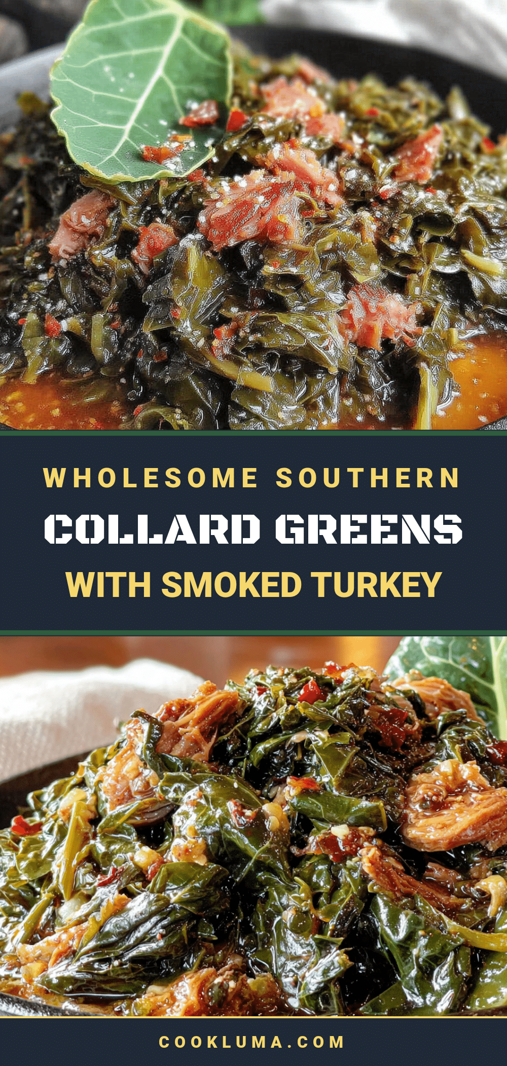 Southern collard greens with smoked turkey recipe