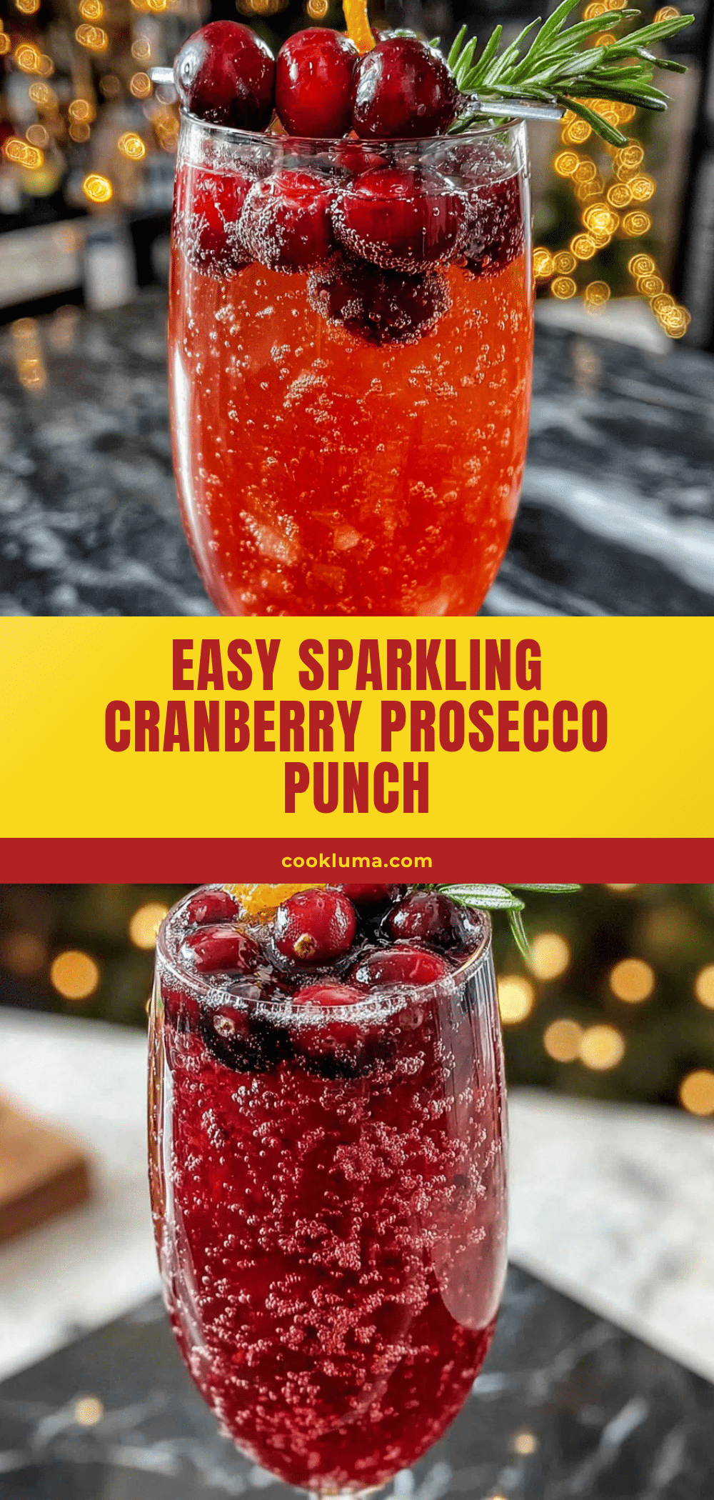Sparkling Cranberry Prosecco Punch recipe