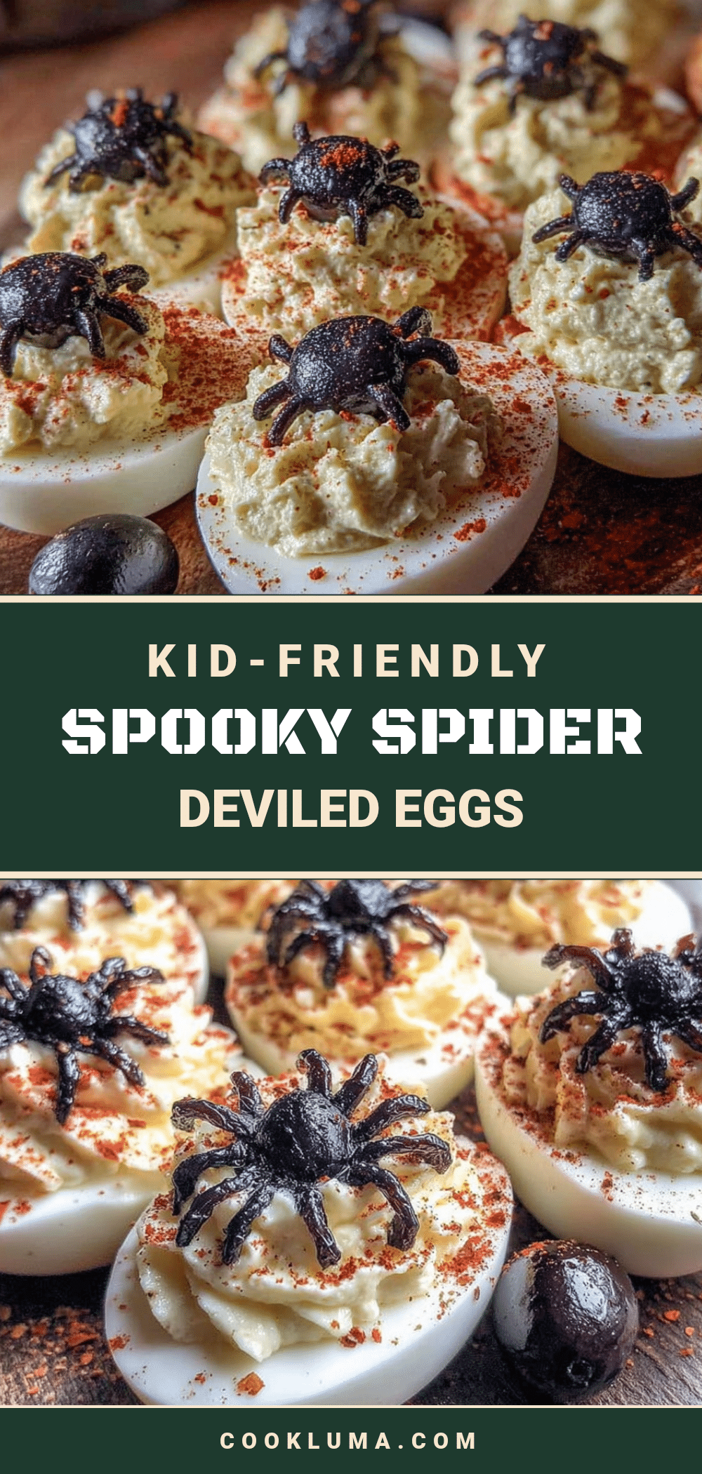 spider deviled eggs recipe