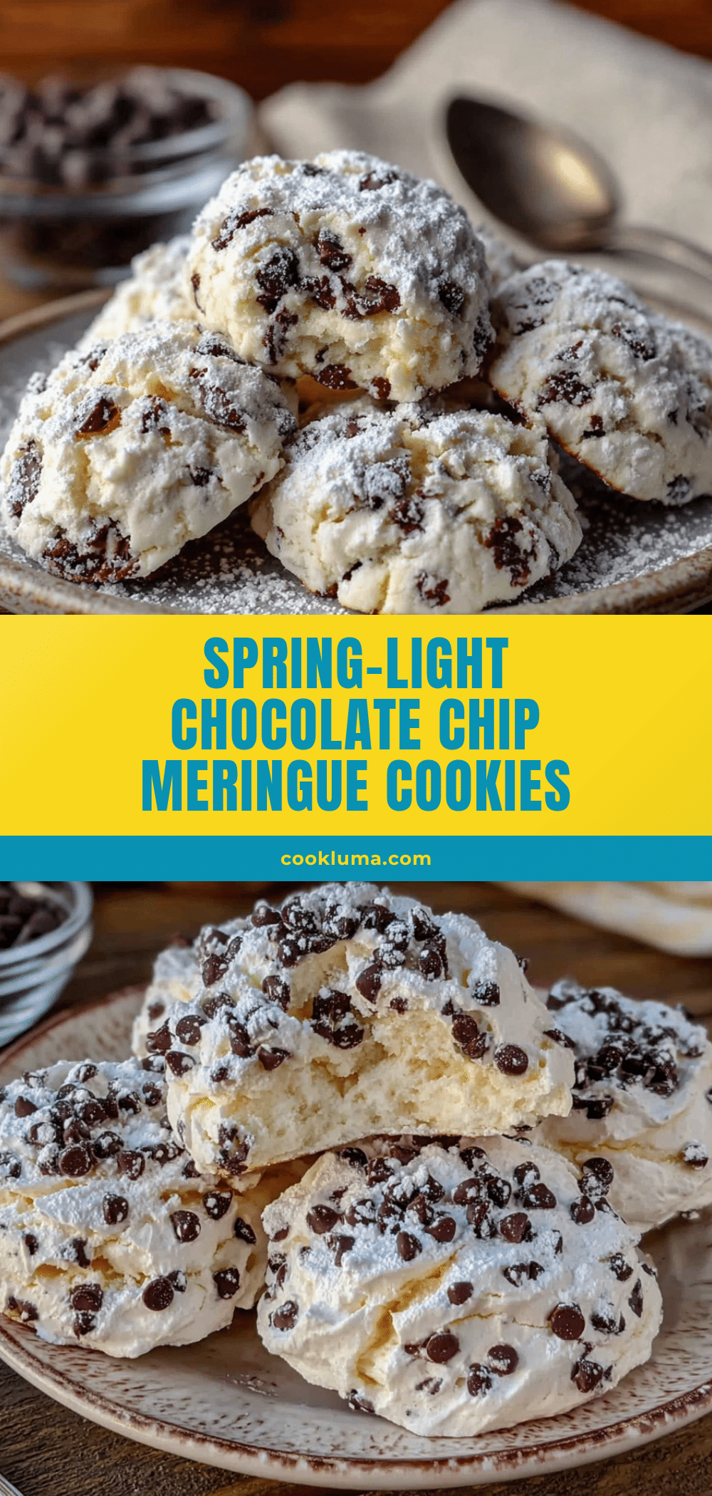 spring-light chocolate chip meringue cookies recipe