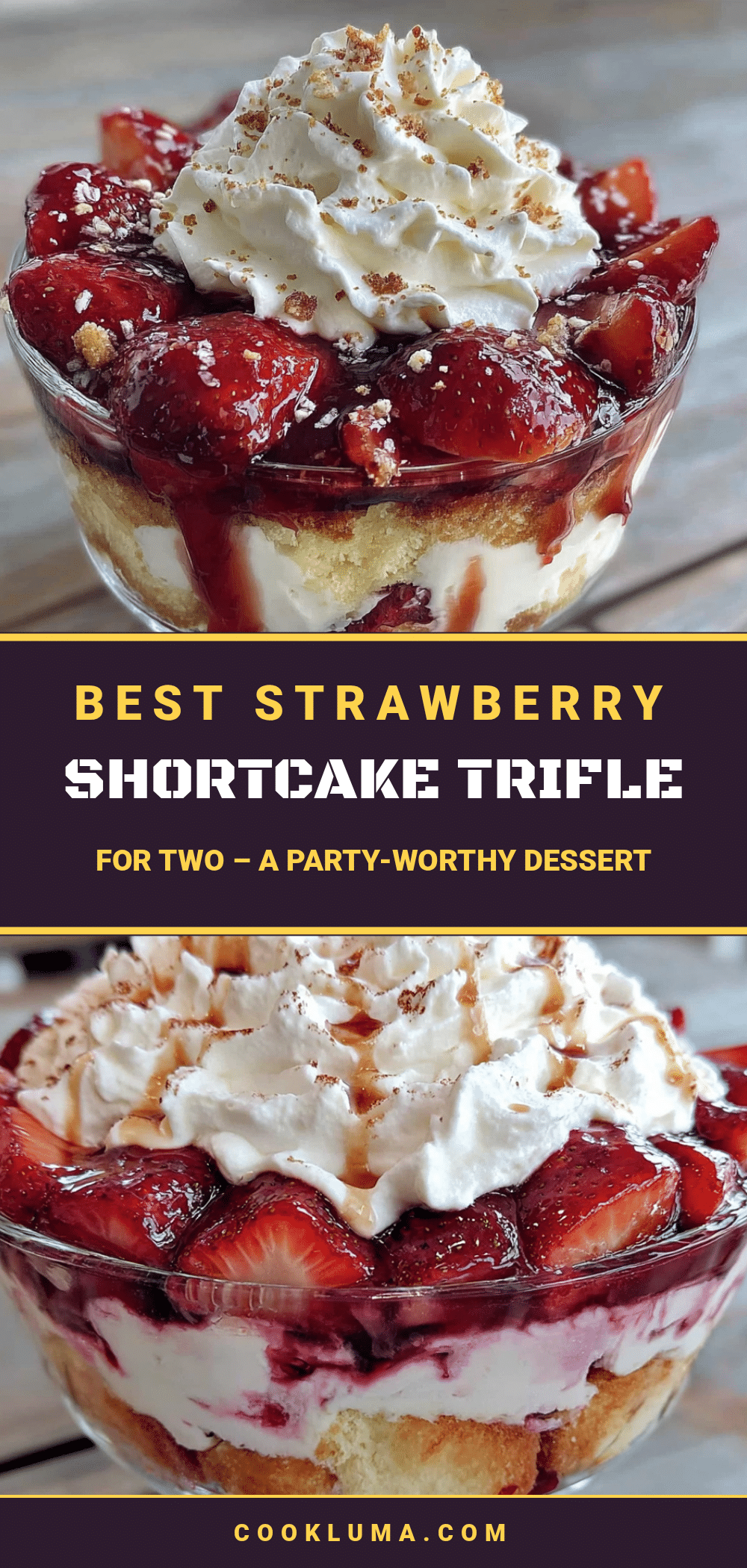 strawberry shortcake trifle for two recipe
