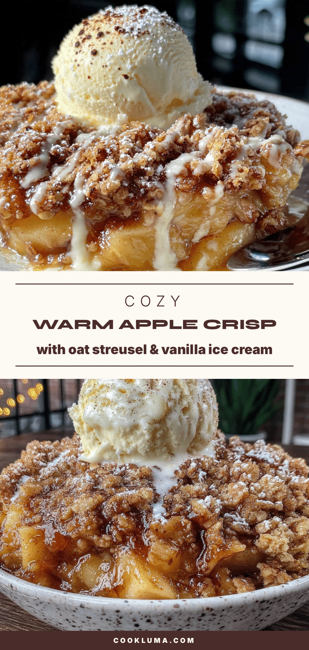 warm apple crisp recipe