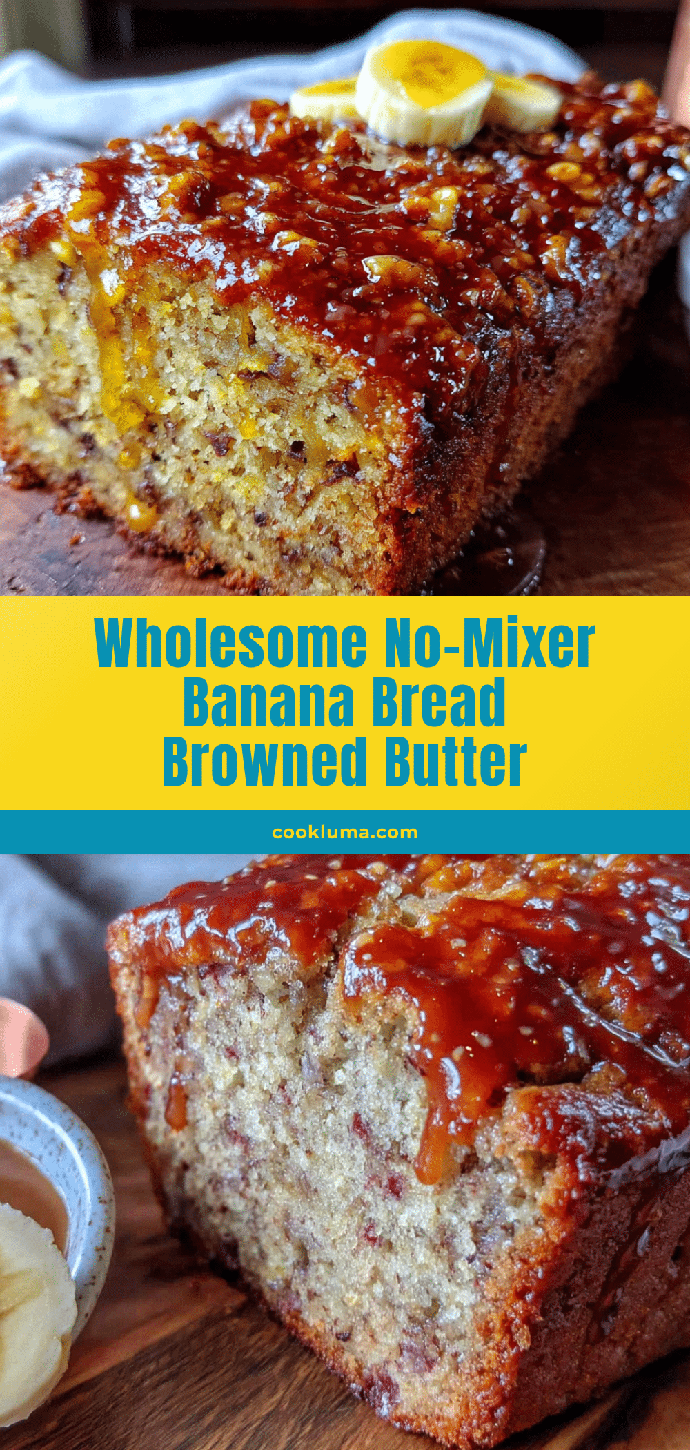 wholesome no-mixer banana bread with browned butter recipe